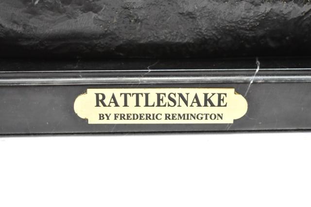 "Rattlesnake" By Frederic Remington Bronze Sculpture