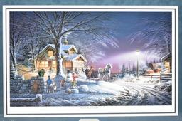 1992 "Winter Wonderland" Signed Print By Terry Redlin W/ COA