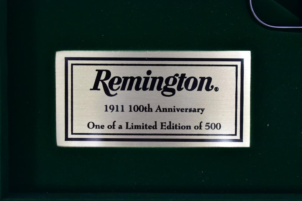 Cased Remington, 1911 Centennial 1 of 500, 45 ACP Cal., Semi-Auto, SN - JB1855358