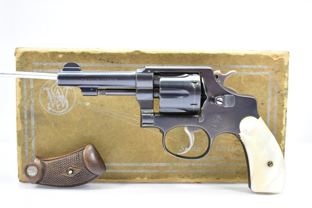 1948 Smith & Wesson, Model Of 1903 (Pre-30), 32 Long Cal., Revolver In Box W/ Grips, SN - 573763