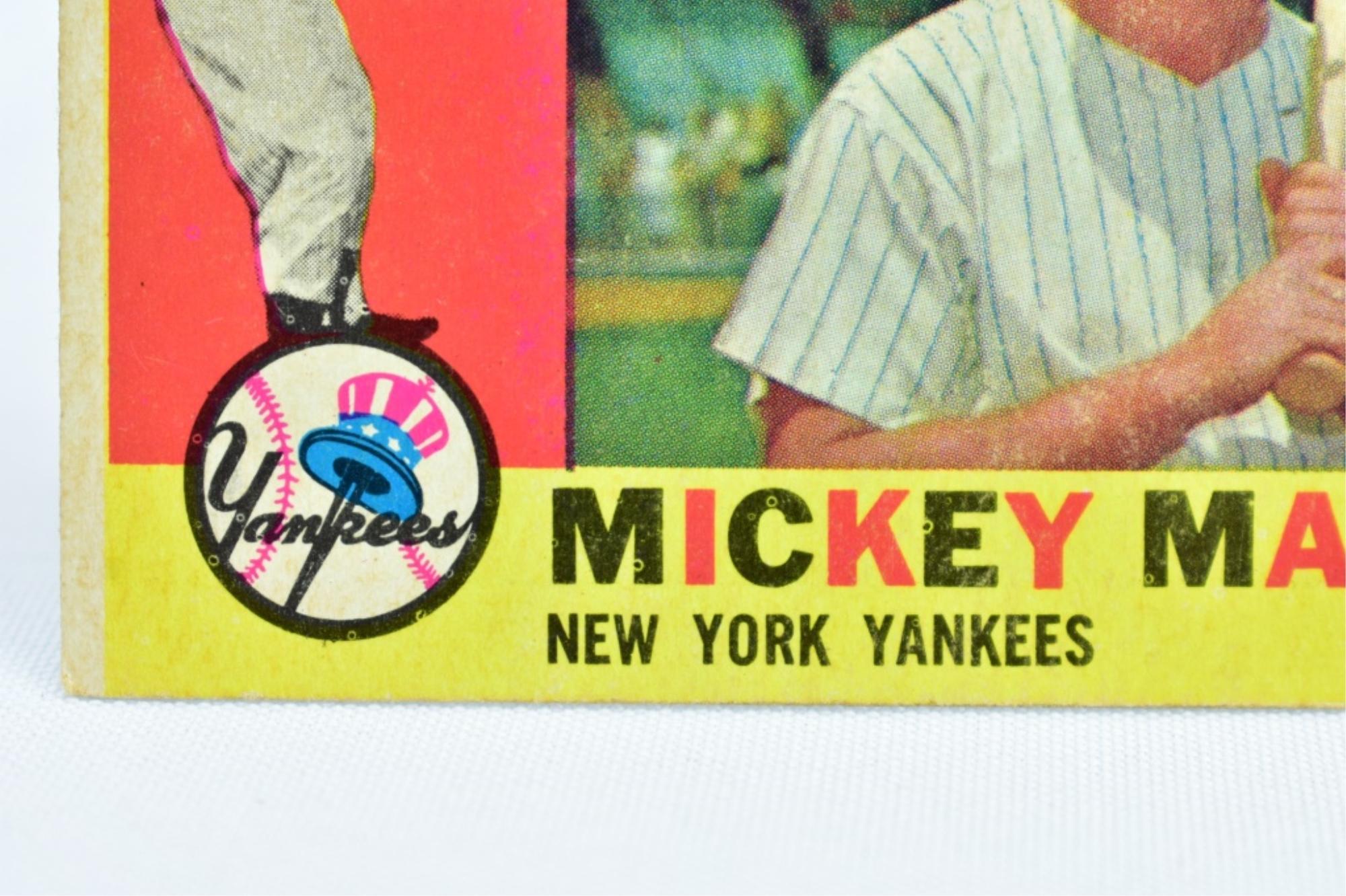 1960 Mickey Mantle - New York Yankees - Topps #350
