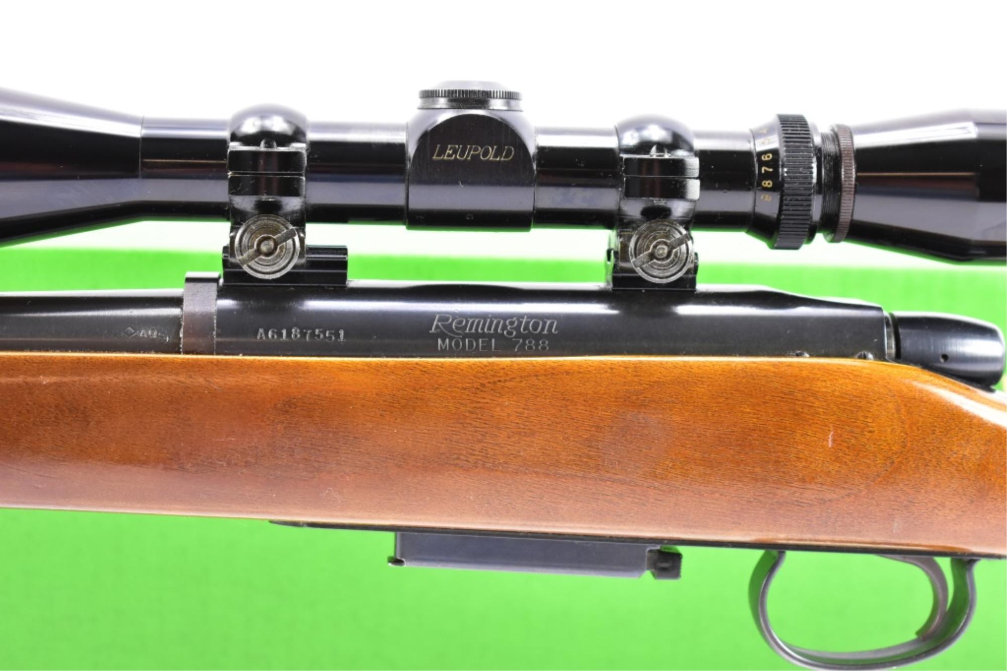 1978 Remington, Model 788, 222 Rem. Cal., Bolt-Action, W/ Box, SN - A6187551 (Leupold Scope)