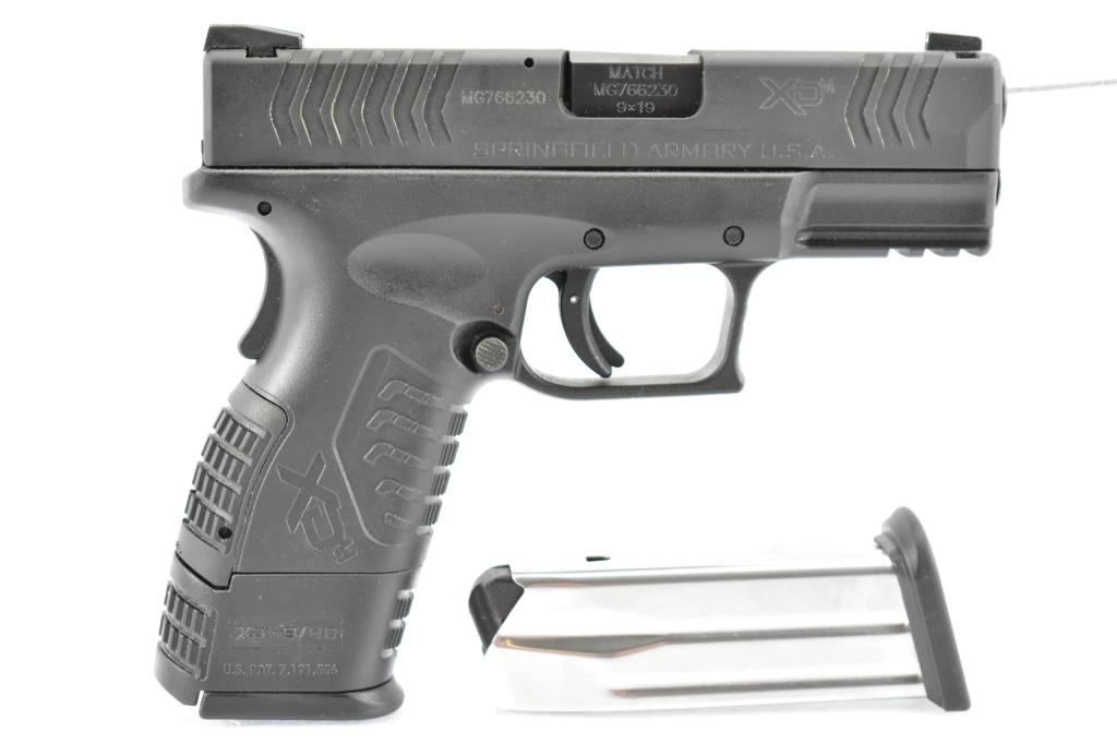 Springfield, XDm-9 "Compact", 9mm Luger Cal., Semi-Auto, In Case W/ Accessories, SN - MG766230