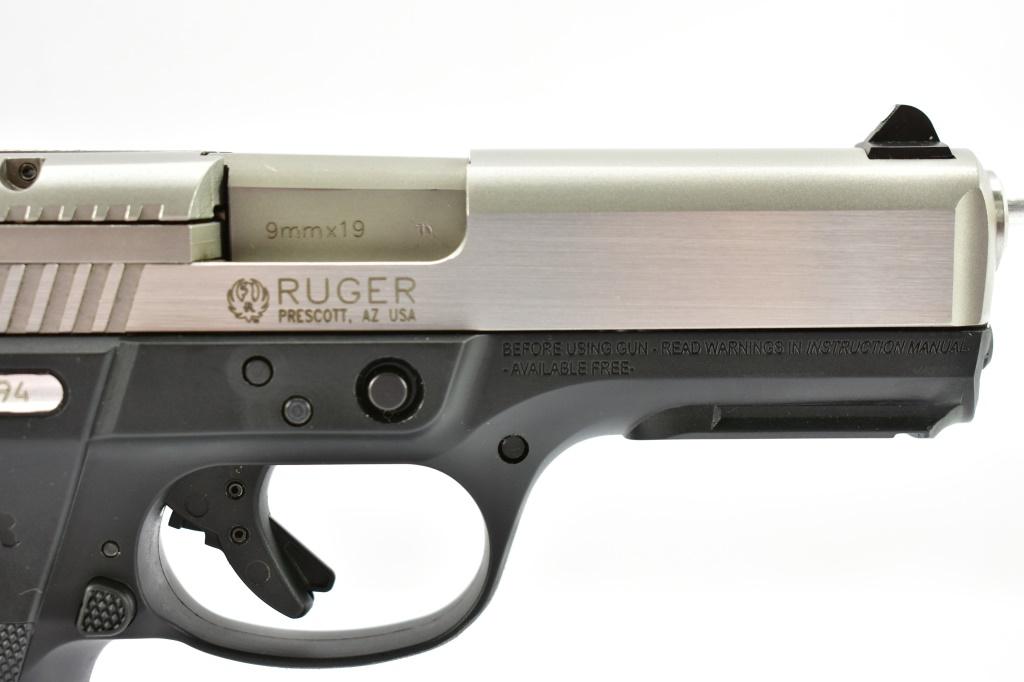 Ruger, SR9 "Stainless", 9mm Luger Cal., Semi-Auto, W/ Hardcase, SN - 335-18794