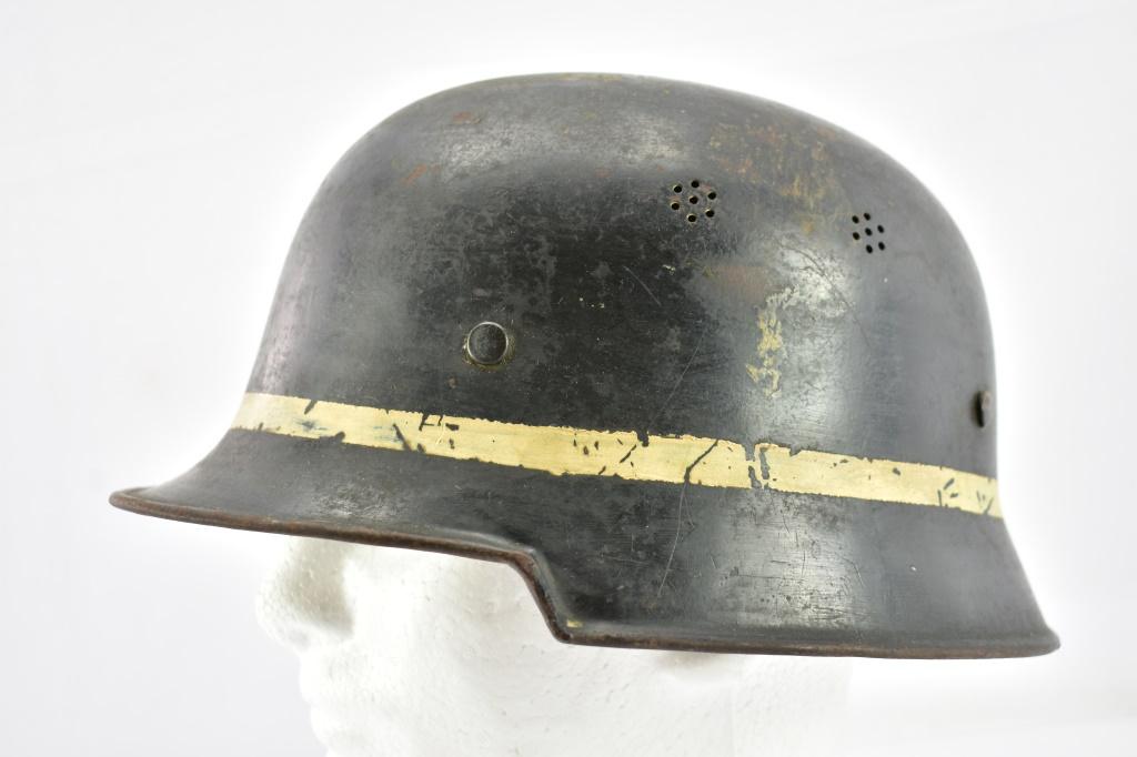 WWII German Luftwaffe Fire Brigade Double Decal Helmet