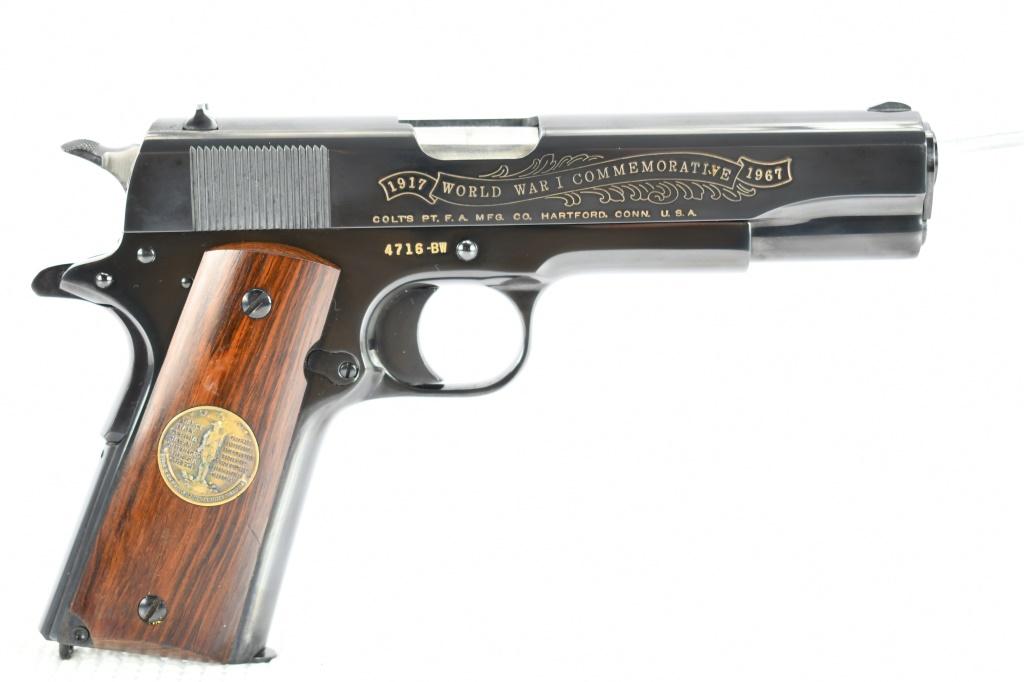 1967 Colt, 1911 WWI Commemorative "Deluxe Edition", 45 ACP Cal., (In Case), SN - 4716-BW