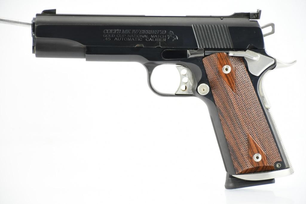 1981 Colt, M1911 Gold Cup National Match "Series 70", 45 ACP Cal., Semi-Auto, SN - 70N96849