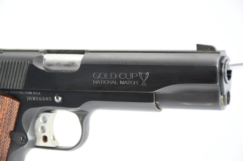 1981 Colt, M1911 Gold Cup National Match "Series 70", 45 ACP Cal., Semi-Auto, SN - 70N96849