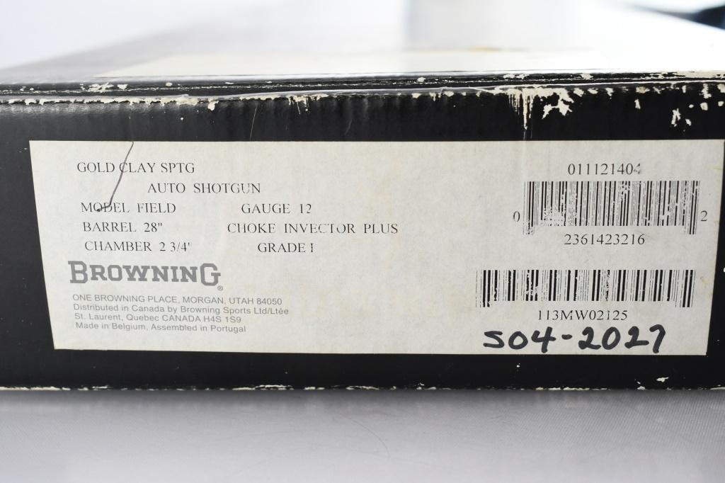 Browning Belgium, Maxus Sporting Golden Clays, 12 Ga., Semi-Auto (W/ Box), SN - 113MW02125