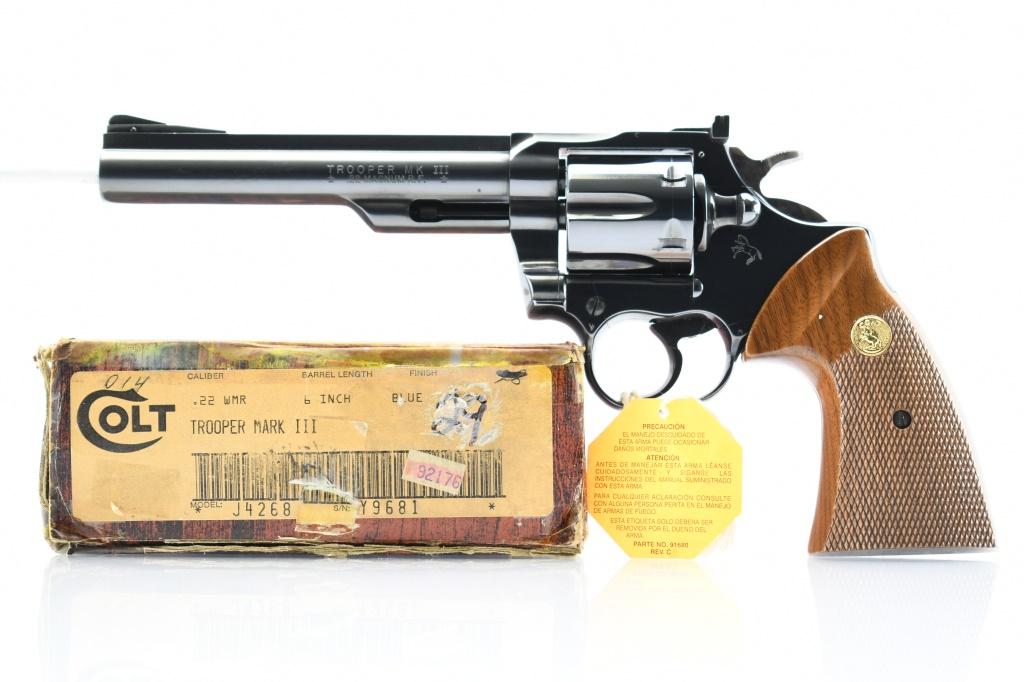 1979 Colt, Trooper MK III (6"), 22 Magnum R.F., Revolver (W/ Box), SN - Y9681