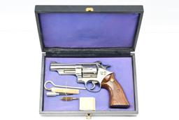 1956 Smith & Wesson, Cased Pre-29 "Five Screw" (4" Nickel), 44 Magnum, Revolver, SN - S168521