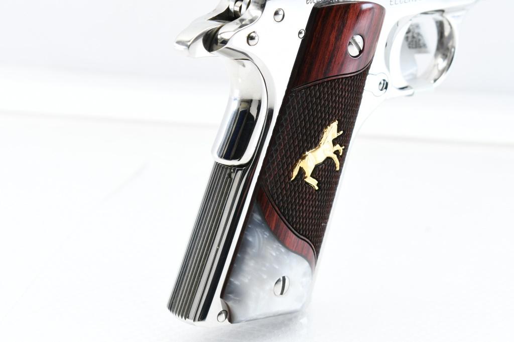 Colt, Custom Shop "EL CEN" 1911 - Bright Stainless, .38 Super, Semi-Auto (NIB), SN - ELCEN10045