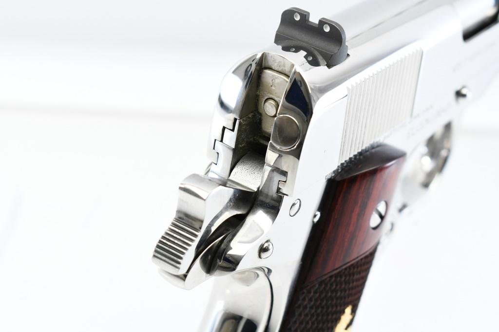 Colt, Custom Shop "EL CEN" 1911 - Bright Stainless, .38 Super, Semi-Auto (NIB), SN - ELCEN10045