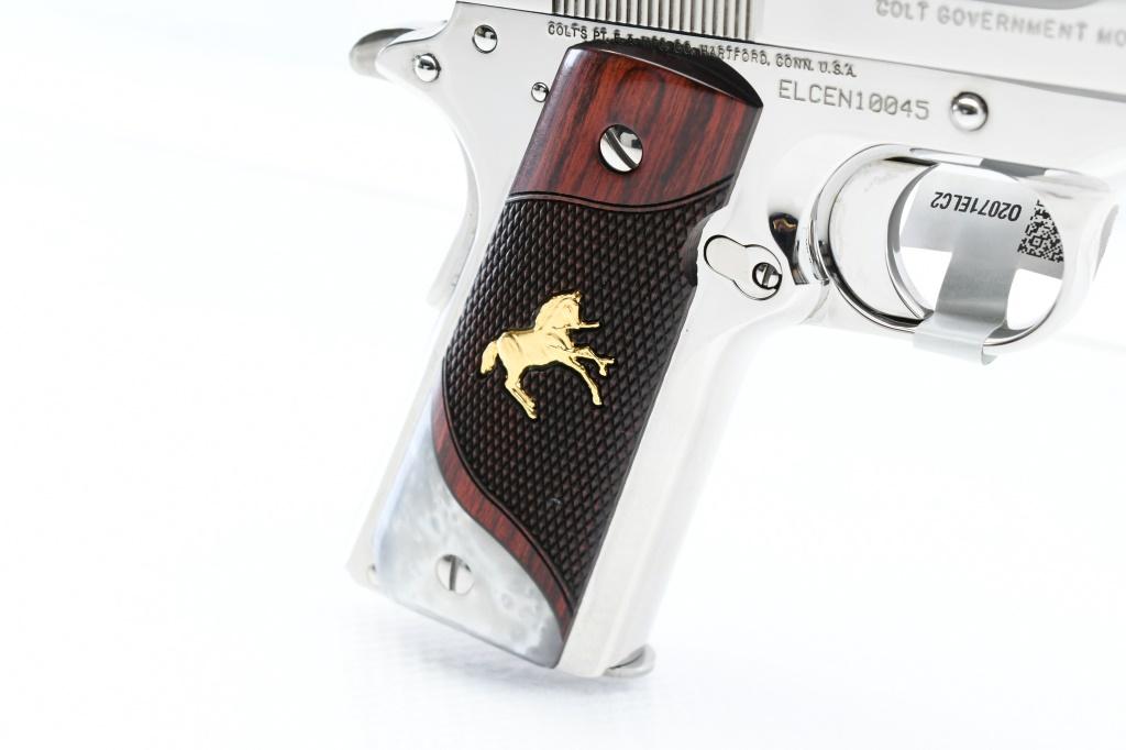 Colt, Custom Shop "EL CEN" 1911 - Bright Stainless, .38 Super, Semi-Auto (NIB), SN - ELCEN10045