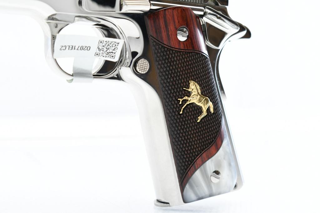 Colt, Custom Shop "EL CEN" 1911 - Bright Stainless, .38 Super, Semi-Auto (NIB), SN - ELCEN10045