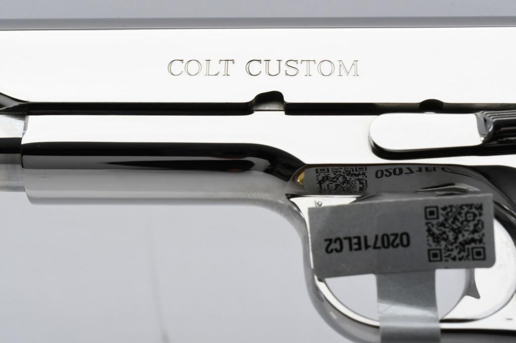 Colt, Custom Shop "EL CEN" 1911 - Bright Stainless, .38 Super, Semi-Auto (NIB), SN - ELCEN10045