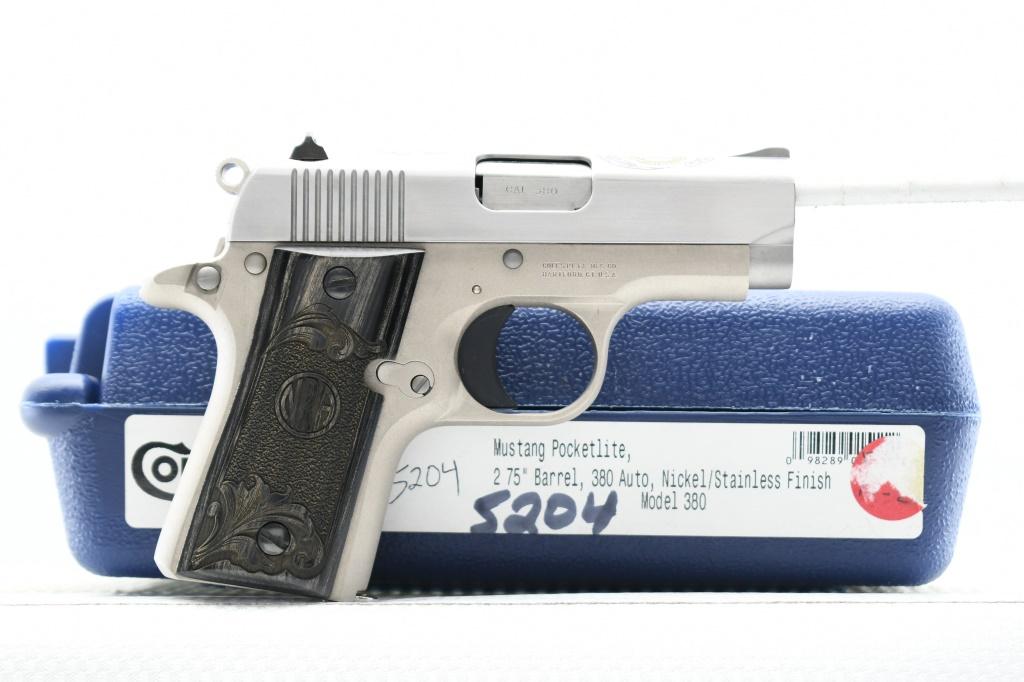 2012 Colt, Mustang Pocketlite Limited NRA Edition, 380 ACP, Semi-Auto (NIB), SN - PL72302