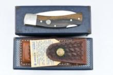1970s Smith & Wesson Model 6060 Folding Hunter Knife W/ Sheath (NIB) #24677