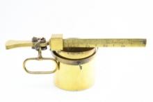 Early Brass Winchester Bushel Grain Scale With Pail