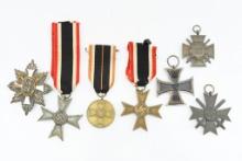 (7) German WWI & WWII Service Medals
