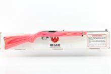 2008 Ruger 10/22 Carbine - Pink/ Stainless (18.5"), 22 LR, Semi-Auto (NIB), SN - 352-33873