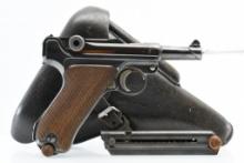1935 "G" German Mauser (S/42) P.08 - (3") Numbers Matching, 9mm Luger (W/ Holster), SN - 4982