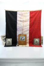 WWII Bring-Back Grouping - German National Flag, Kampf Um’s Dritte Reich Book & More