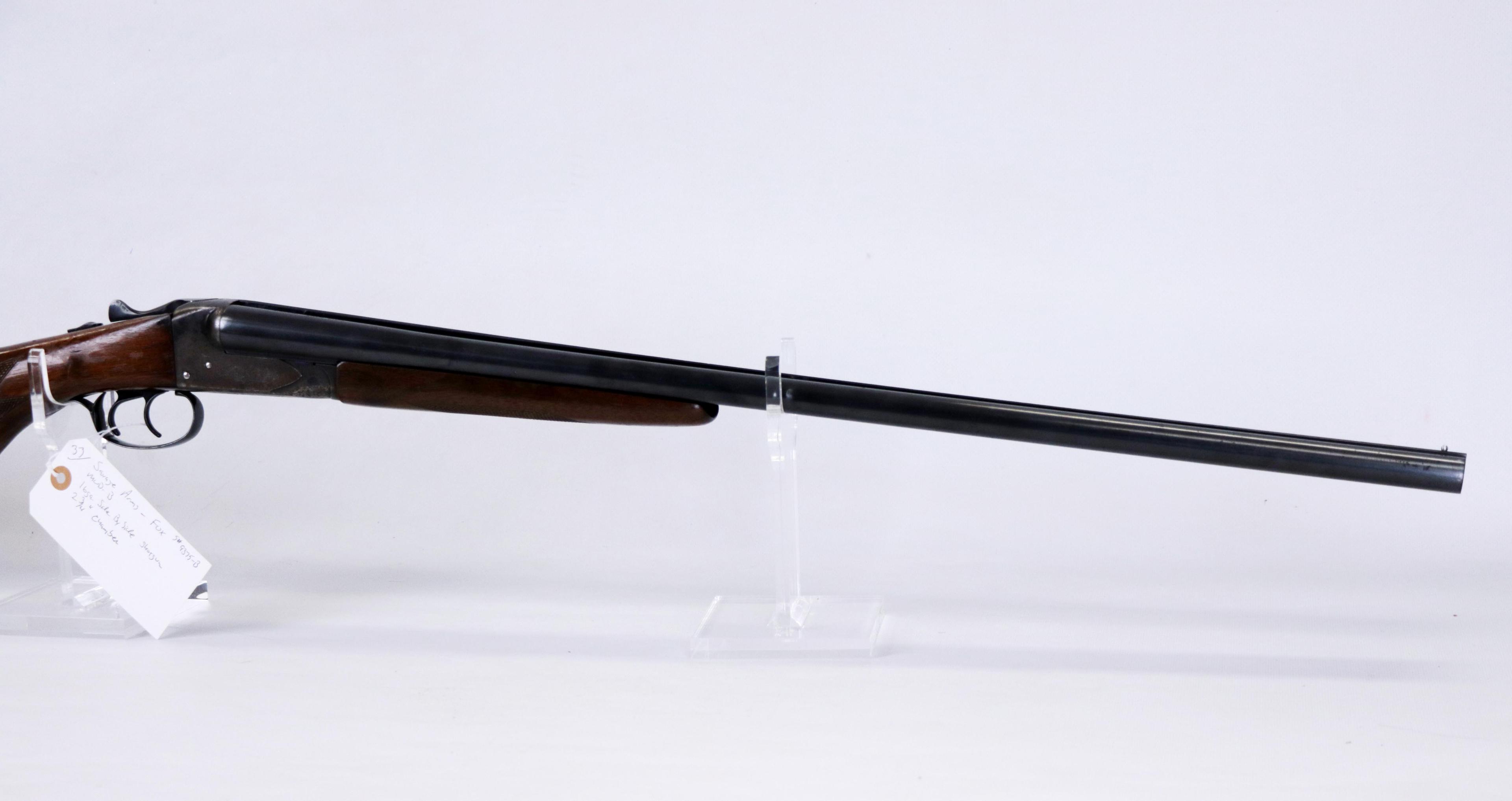 Savage Arms-Fox mod B 16 ga side by side shotgun