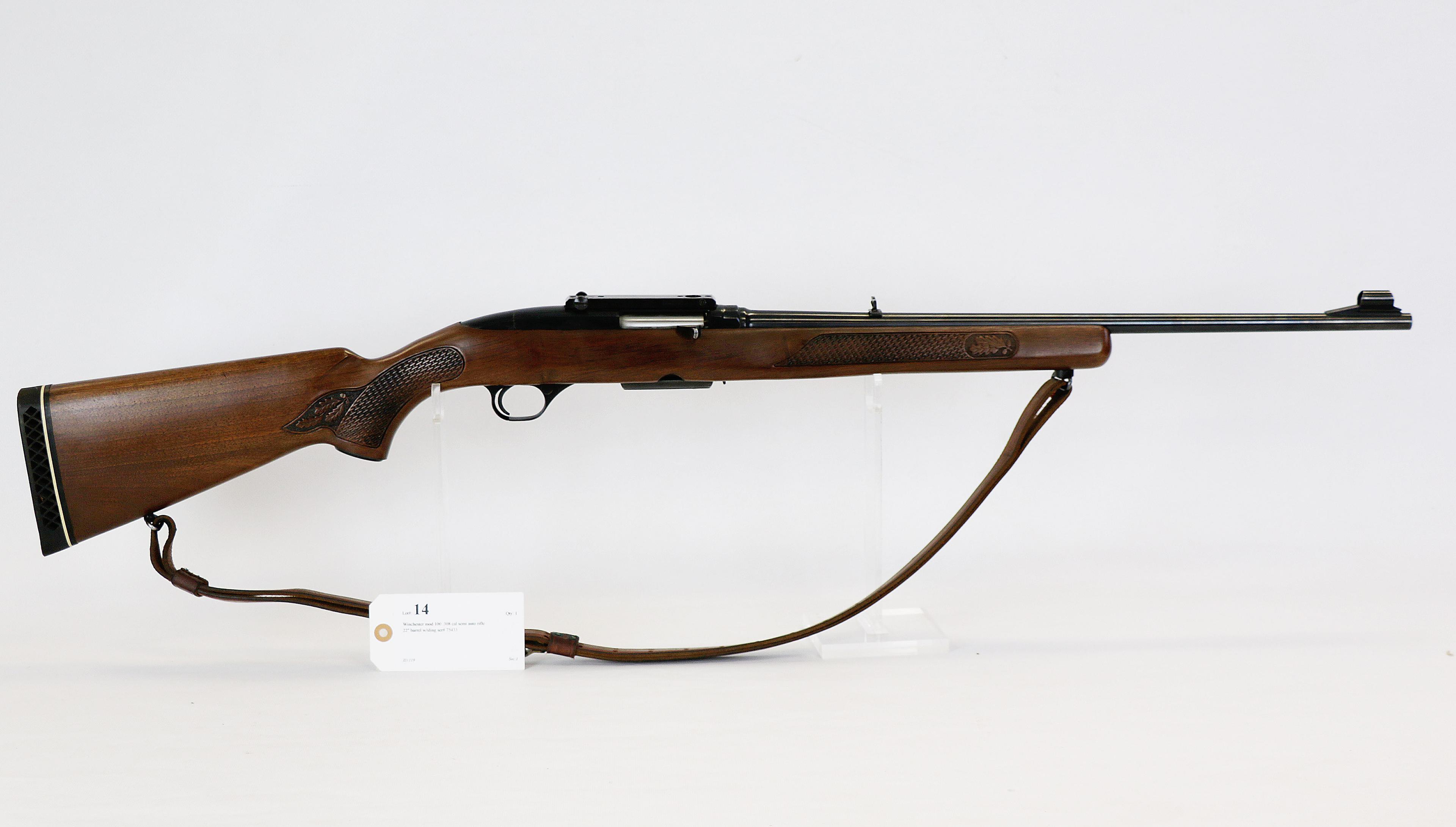 Winchester mod 100 .308 cal semi auto rifle