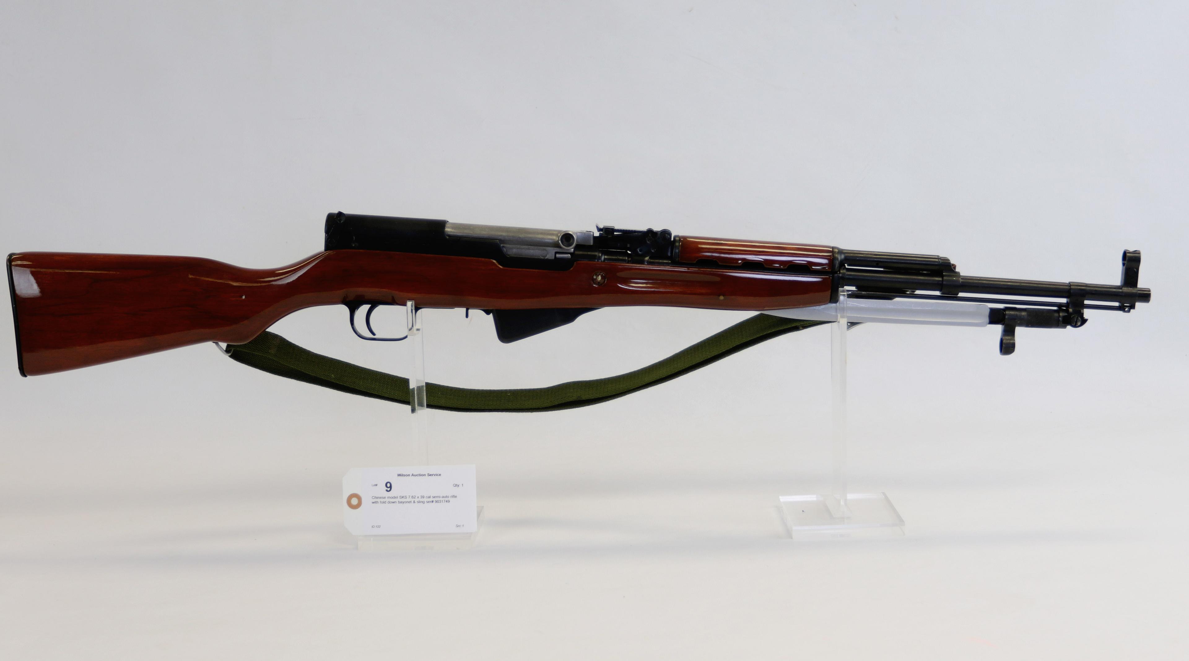 Chinese model SKS 7.62 x 39 cal semi-auto rifle