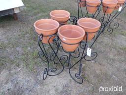 4 POTS & STANDS