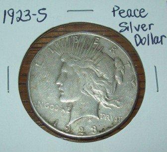 1923-S Peace Silver Dollar Coin