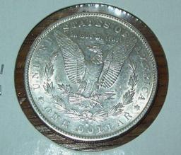 1890-S Morgan Silver Dollar Coin AU Almost Uncirculated