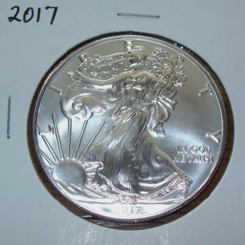 2017 American Silver Eagle 1 troy oz. Silver Dollar Coin