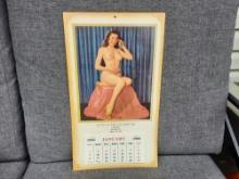 1966 Auto & Truck Repair Nude Pinup Garage Gas Station Sexy Calendar New York NY