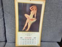 1967 Buck's Wrecker Service Nude Pinup Garage Gas Station Sexy Calendar Queens NY