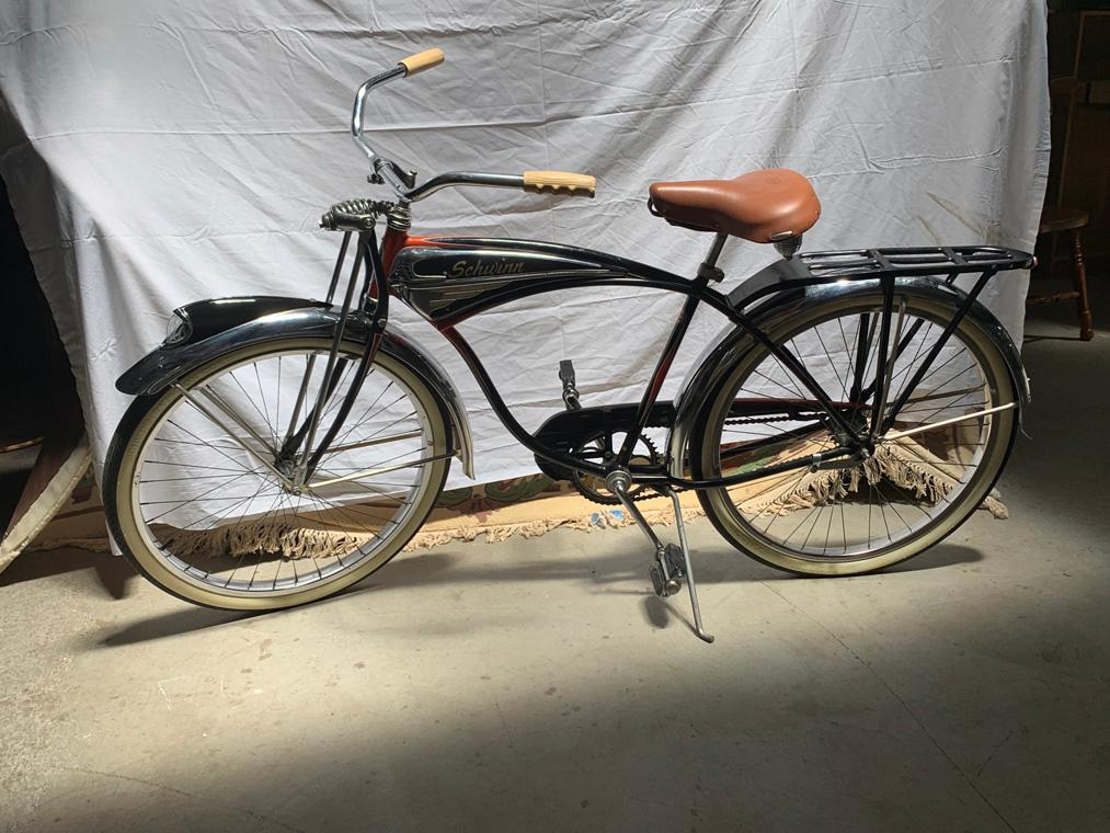 1954 Schwinn Black Phantom Bicycle