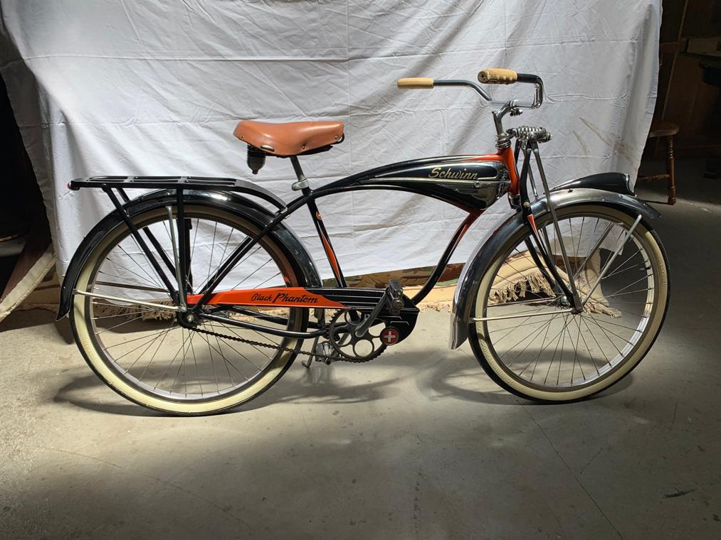 1954 Schwinn Black Phantom Bicycle