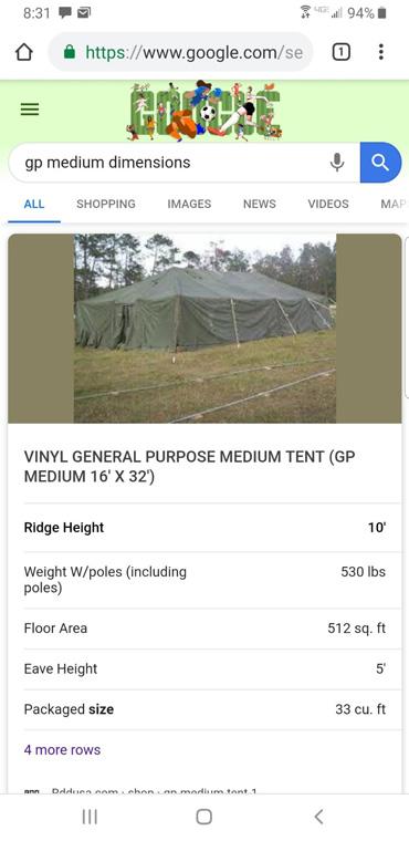 General Purpose Medium Tent