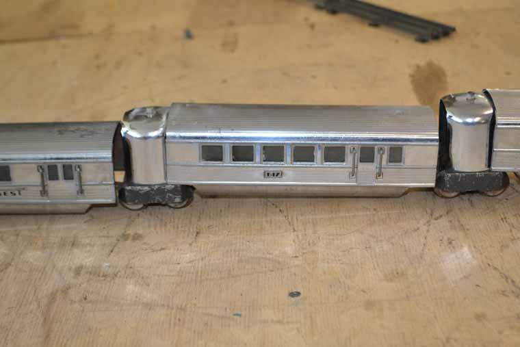 Lionel O Gauge Flying Yankee 4 Pc Metal Passenger Train