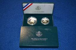 1995 US Mint Civil War Battlefield Two Coin Set