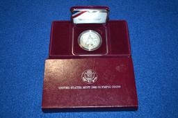 1988 US Mint Olympic Proof Silver Dollar