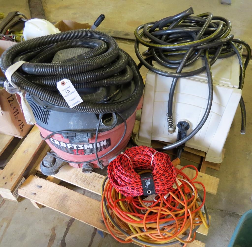 Lot of Misc.Tools (SEE DESCRIPTION) 16gal Craftsman Shop-Vac, Marine Tow Ro