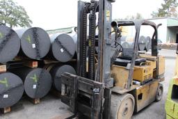 1996 Eagle Picher Model T125D Forklift - 12,500lb. S/N 5NB01022. Diesel Engine, Single Stage Mast w/