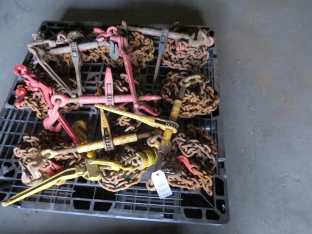 Lot of 9 Chains & Binders