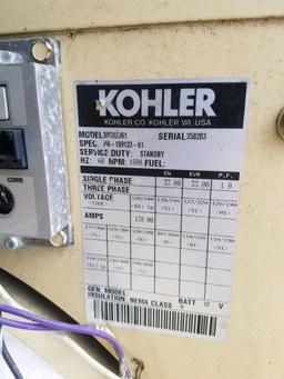 30KW Kohler Generator 1553 hours