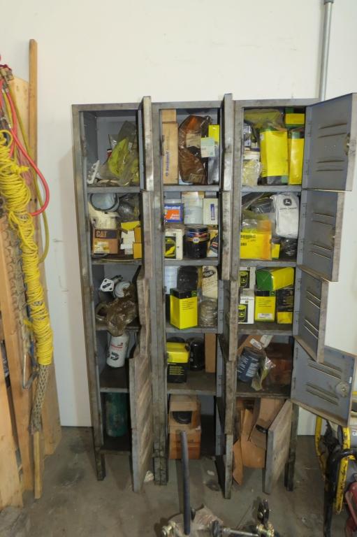 Metal Cabinet w/ Misc. Contents