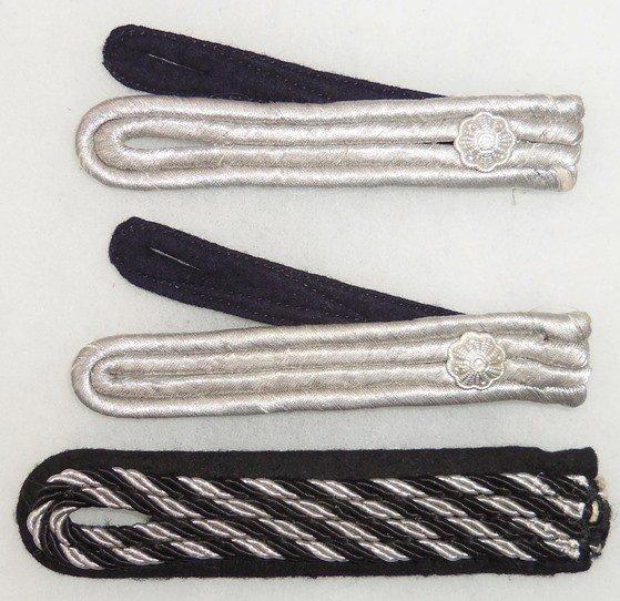 3 pcs. WW2 German SS/Unknown Shoulder Boards