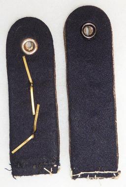 3 pcs. WW2 Kriegsmarine Shoulder Boards/Cap Tally