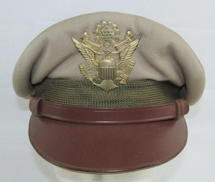 WW11 Period U.S. Army Officer's "Crusher" Visor Cap-Fly Weighter By Lewis/Brooks